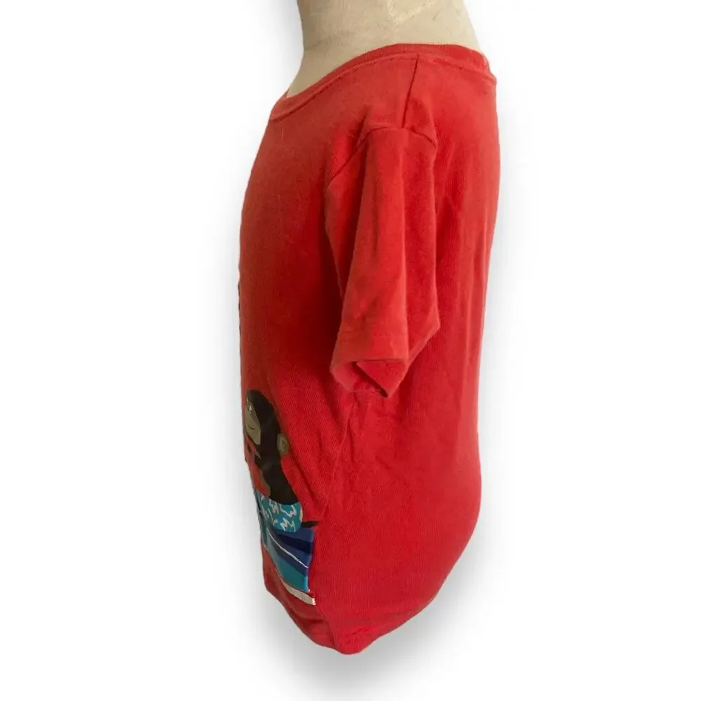 Carter's Boys Pajamas Size 4T Jet Ski Monkey‎ Short Sleeves Orange Blue